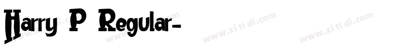 Harry P Regular字体转换